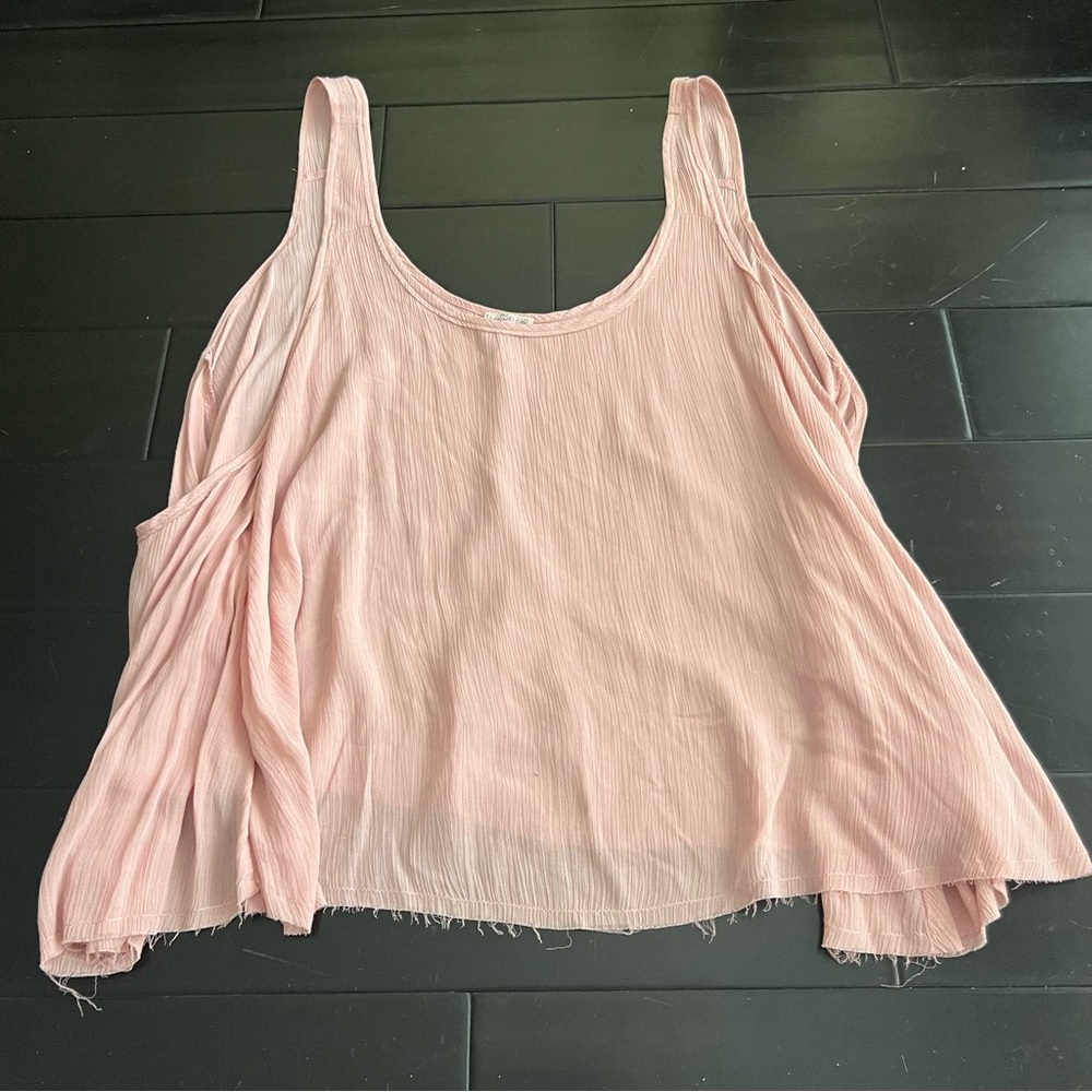 Intimately Free People Chiffon Flowy Tank